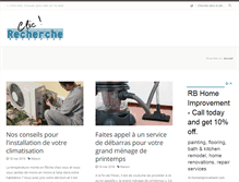 Tablet Screenshot of clic-recherche.fr